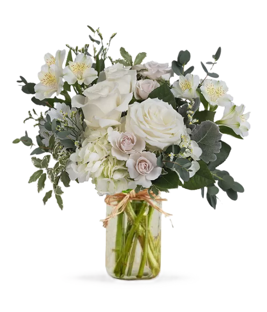 Peaceful Clouds in Mason Jar