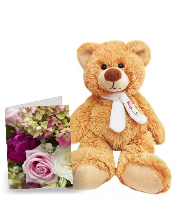 Card & Teddy - Add-on Bundle - Mel's Flowers Australia