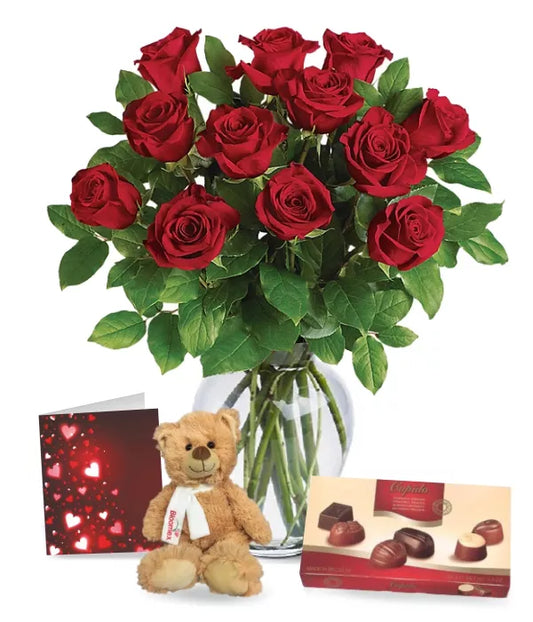 12 Sweetheart Roses III