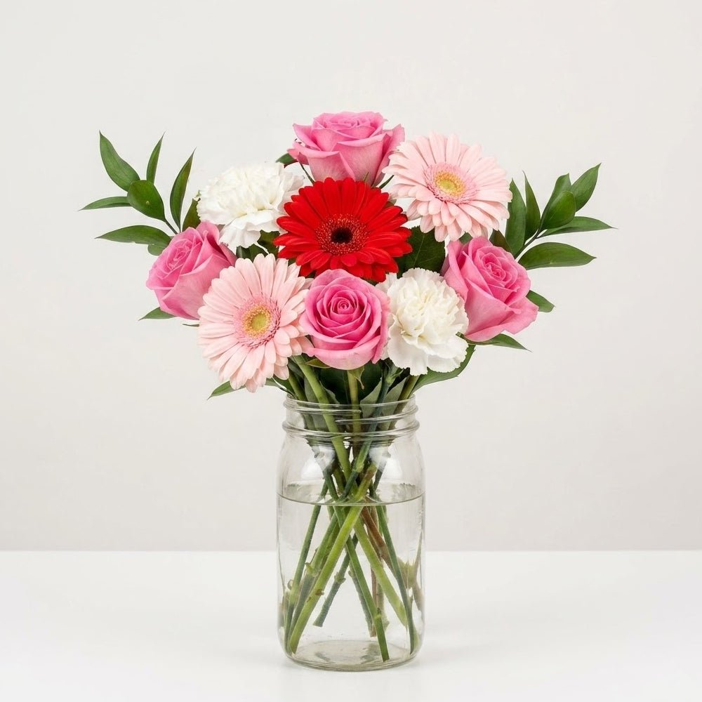 Sweet Summer In Mason Jar - The Mason Jar Collection - Bloomex Australia